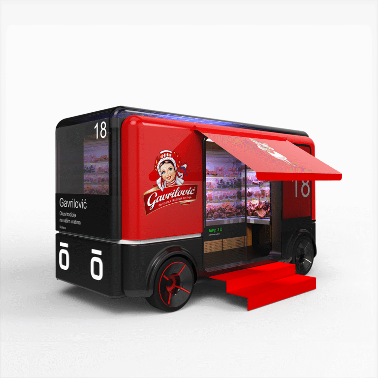 Goran Jurić – Martin autonomous urban market vehicle concept, industrial design 2022