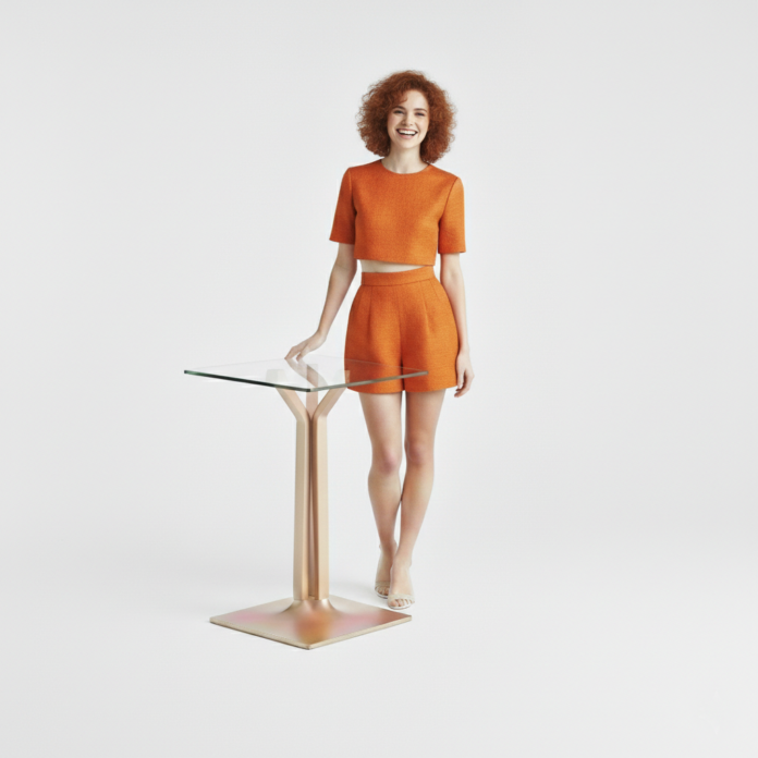 Goran Jurić – Elvira sculptural table concept detail view, furniture design 2025